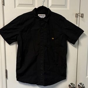 Caterpillar Men's Black Casual Button Down Shirt